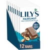 image:imageLILYS Hazelnut Milk Chocolate Style No Sugar Added Sweets Bars 28 oz 12 CountHazelnut Milk Chocolate Style