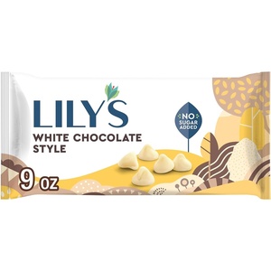image:imageLILYS SemiSweet Chocolate Style No Sugar Added Baking Chips Bag 9 ozWhite Chocolate Style