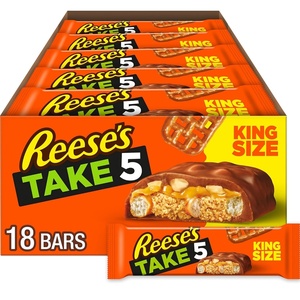 image:imageREESES TAKE 5 Pretzel Peanut and Chocolate King Size Candy Bars 225 oz 18 Count