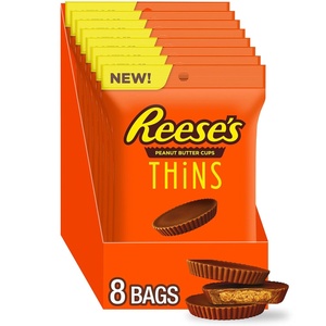 image:imageREESES THiNS Milk Chocolate Peanut Butter Cups Candy Party Pack 2405 ozPeanut Milk Chocolate