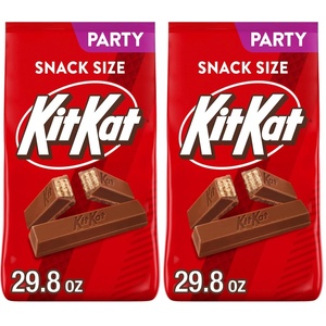 image:imageKIT KAT Milk Chocolate Wafer Snack Size Candy Bag 3234 oz 66 Pieces298 Ounce Pack of 2