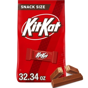 image:imageKIT KAT Milk Chocolate Wafer Snack Size Candy Bag 3234 oz 66 Pieces3234 Ounce Pack of 1