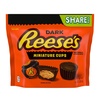 image:imageREESES Miniatures Dark Chocolate Peanut Butter Cups Candy Share Pack 93 oz
