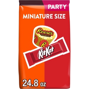 image:imageKIT KAT and REESES Miniatures Assorted Milk Chocolate Candy Party Pack 248 oz