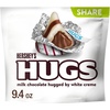 image:imageHERSHEYS HUGS Milk Chocolate and White Creme Candy Share Pack 94 oz