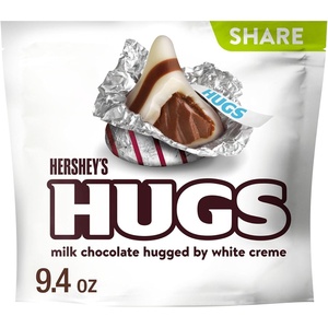 image:imageHERSHEYS HUGS Milk Chocolate and White Creme Candy Share Pack 94 oz