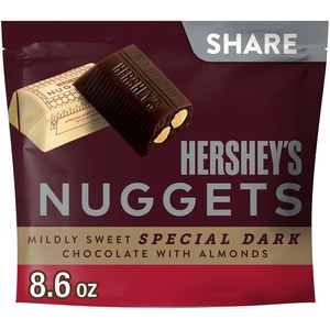 image:imageHERSHEYS NUGGETS SPECIAL DARK Chocolate with Almonds Candy Share Pack 86 oz