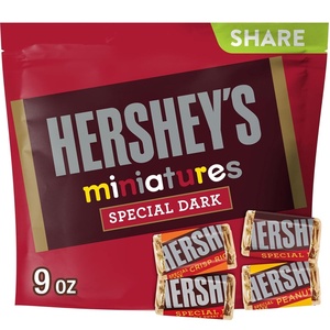 image:imageHersheys Special Dark Miniatures Assorted Chocolate Candy Share Pack 9 Ounce