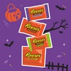 image:imageReeses Assorted Peanut Butter Halloween Candy Pumpkin Bowl 110 ct3045 Ounce Pack of 1
