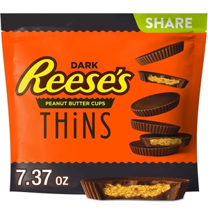 image:imageREESES THiNS Dark Chocolate Peanut Butter Cups Candy Share Pack 737 ozDark Chocolate